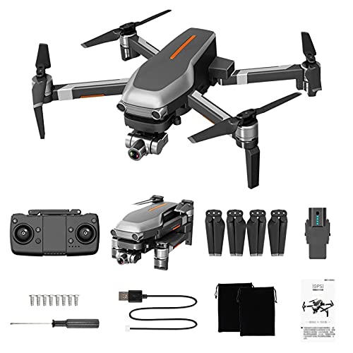 GPS Drone with 4K Camera for Adults 5G WiFi FPV Live Video Foldable Drone GPS Return Home 1600mAh 25mins Flight Time Follow Me RC Drone Quadcopter for Beginners