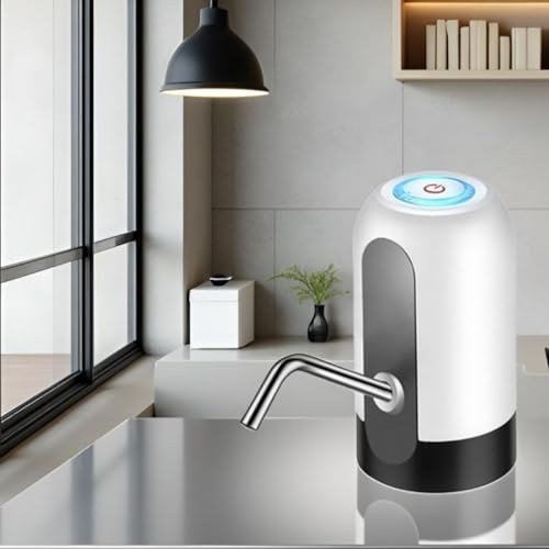 Image of Automatic Wireless Water Dispenser Pump | 20L Bottles | USB Rechargeable Drinking Water Pump | Low Noise High Efficiency | One Touch Portable Water Dispenser for Home & Office
