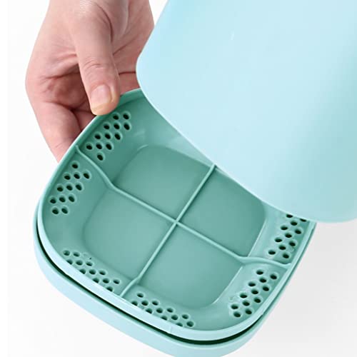Bloque de cuchillas universal y organizador con drenaje extraíble 4