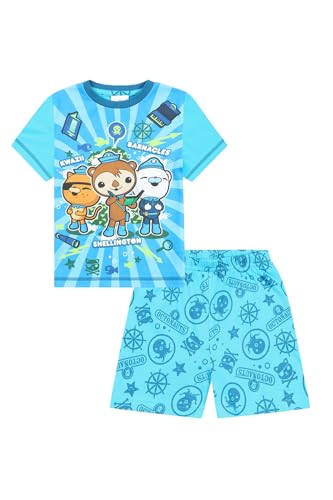 Octonauts Boys Kwazii Shellington Barnacles Short Pyjama Set Kids Pjs (5-6 Years) Blue