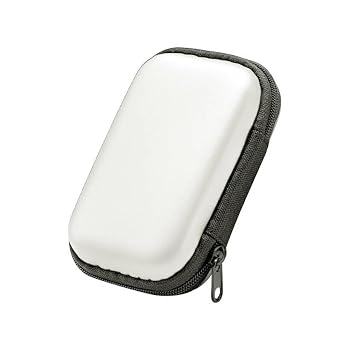XinGeeek EVA Hard Carrying Case for Miyoo Mini Plus/R36S/R35S/RGB20SX /NBERNIC RG35XX/RG35XX Plus Game Console Travel Storage Bag Protective Pouch White