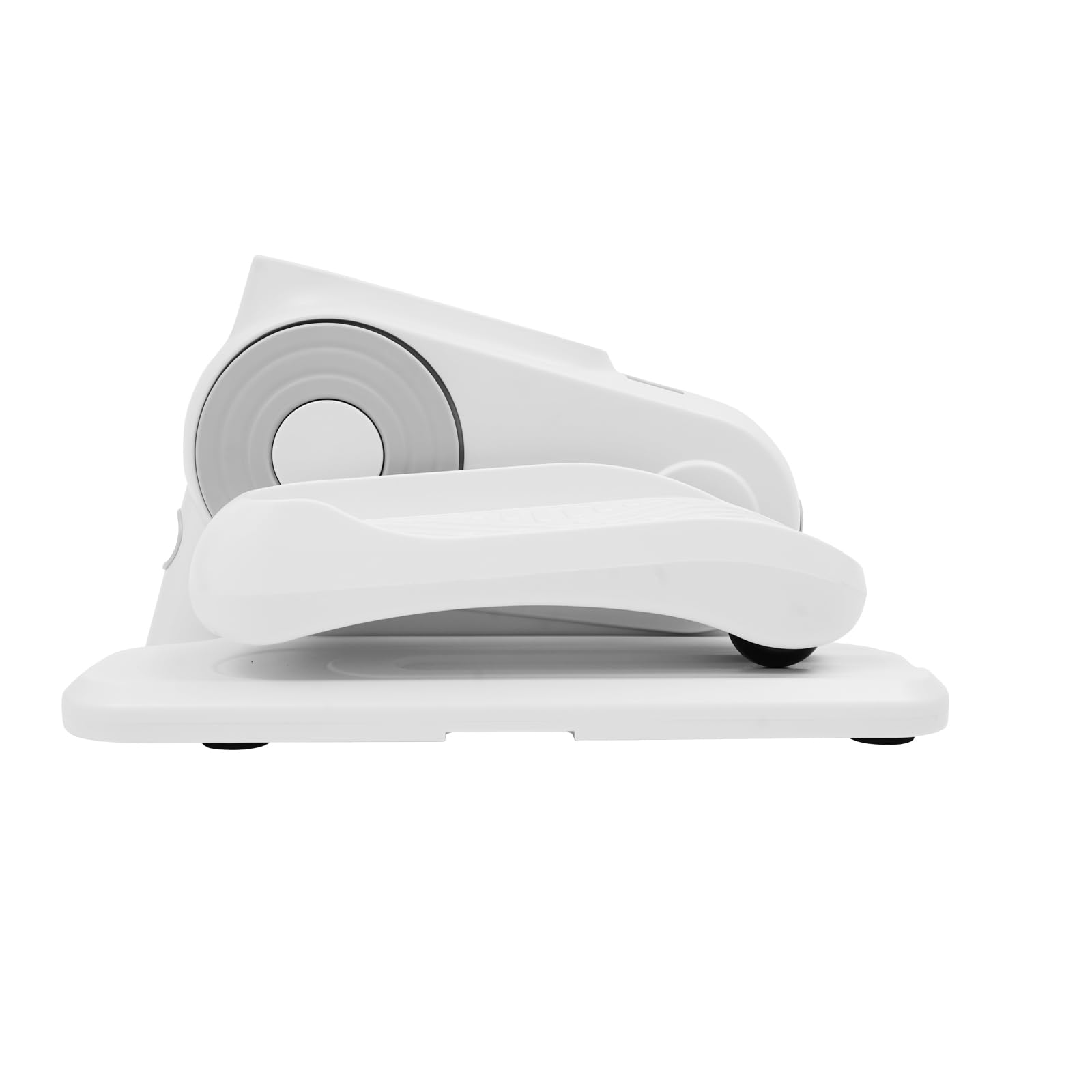 Entrenador elíptico eléctrico debajo de la mesa, pedaltrainer portátil con control remoto, entrenador de casa debajo del escritorio para casas y balcones, blanco