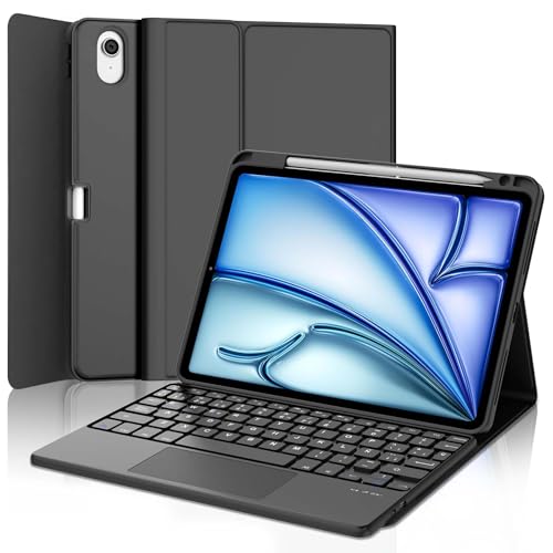 Teclado para iPad Air 11 Pulgadas M2 M3 M4 ideal para trabajar en cafeterías y viajes