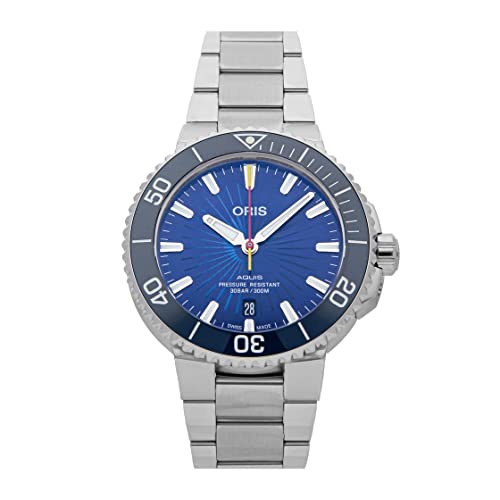 Oris Aquis Automatic Blue Dial Watch 01 733 7766 4185-SET (Pre-Owned) - Main Image