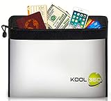 Fireproof 2192°F Water Resistant Document Bag | 15 x 11 inch| Zipper plus Hook-and-Loop| 3-Layer| Non-Itchy |Fire Resistant for Passport Certificate Paper Gadget Battery Money against Heat Flame Blast