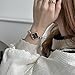 ADSBIAOYE Luxury Women Wrist Watches Unique Rose Gold Diamond Bracelet Watch Fashion Dress Quartz Watches for Women Gift (01 Black)