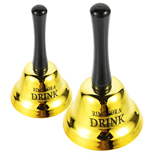 Ibasenice 2Pcs Bar Rattle Summer Hand Bell Metal #TOP12
