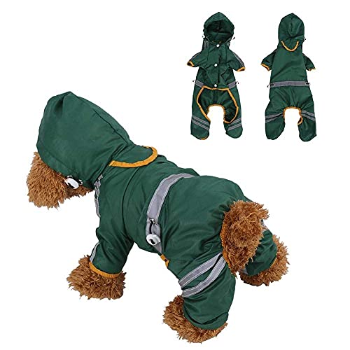 Dogs Waterproof Coat With Legs, Fdit Pet Raincoat Waterproof Jacket Cat Dog Hood Rain Coat Reflective Jumpsuit Outdoor Apparel Clothes - Image 9