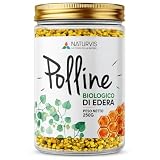 Naturvis Polline Biologico di Edera Italiano - 250 g - Polline d’Api in Granuli - Sapore Delicato - Da Gustare Anche con Yogurt