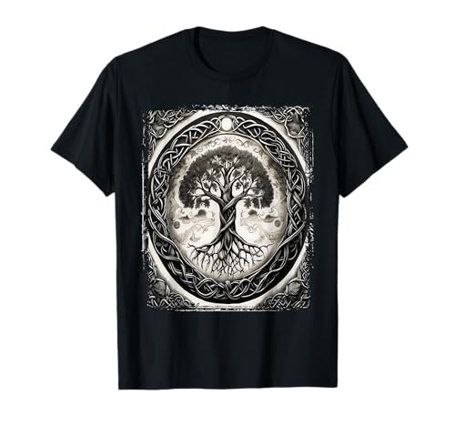 Celtic Knot Tree Of Life on Myths Nordic Yggdrasil Viking T-Shirt