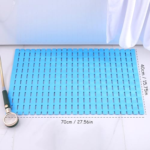 easyBee mata pod prysznic wrażliwa na skórę 70x40 cm, mata do wanny dla dzieci antypoślizgowa mata pod prysznic BPA wolna bez lateksu mata pod prysznic antypoślizgowa odporna na pleśń może być myta w
