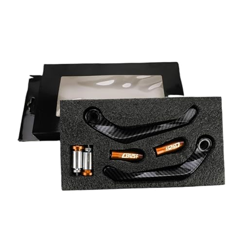Protège-mains pour Honda CB125F orange : levier de frein et embrayage moto