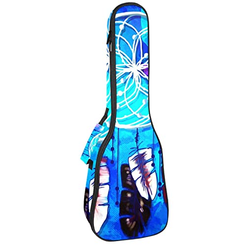 Sac à dos pour ukulélé de concert bleu bohème pour vos voyages