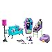 Monster High Studenten-Lounge-Spielset - Möbel und Zubehörteile für schaurig schöne Geschichten, inklusive funktionierendem Verkaufsautomaten und Casketball-Spiel, für Kinder ab 4 Jahren, HRP57