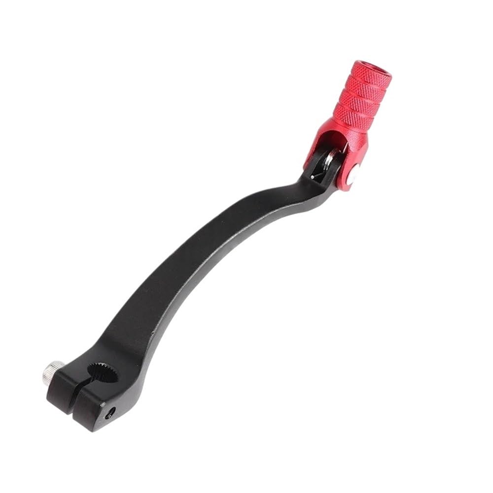Xvedfh Black-Red Gear Shifter Pedal Motorcycle Cnc Aluminium Folding Gear Shifter Shift Lever Dirt Pit Bike For 50Cc 70Cc 110Cc 125Cc For Crf Klx 50