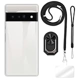 ESCAMOT [4 en 1] Coque Compatible avec Google Pixel 6A avec Lanière, Dragonne et Support ...
