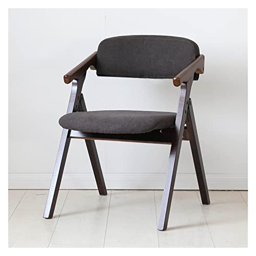Sillas plegables de madera con asiento acolchado, sillas de comedor de madera resistentes para adultos, cómodas y duraderas, elegantes y prácticas para la oficina en casa, se pliegan para un fácil