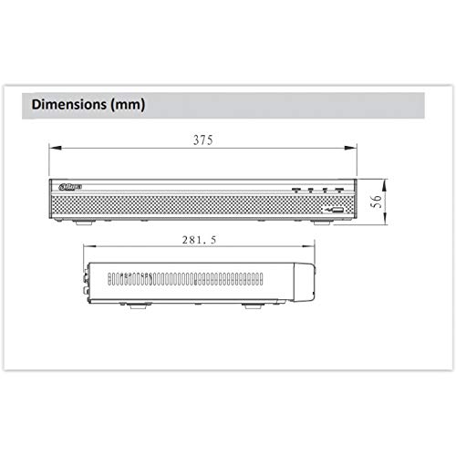 Dahua NVR4208-4KS2 Videoregistratore di rete 4/16/32 canali 1U 4K e H.265 Lite