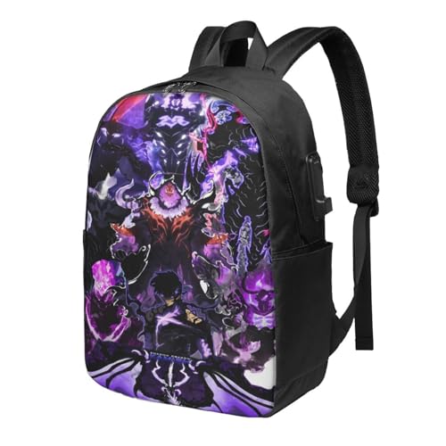 Solo Manga Leveling Lightweight Large Capacity Laptop Backpack 17