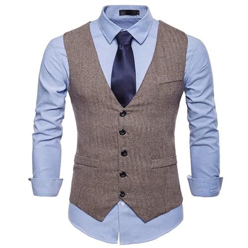 Men's Slim Fit Formal Suit Waistcoat – Fashion Sleeveless Dress Vest For Wedding & Business2