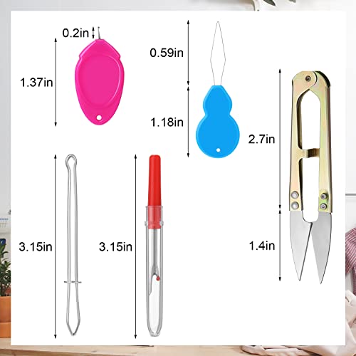 21 Pieces Needle Threader For Hand Sewing Embroidery Needle Threader Plastic Sewing Needle Threader Tool 2 Stitch Remover 4 Gourd Shaped Threader 4 Simple Threader 2 Drawstring Threader For Diy Crafts #TOP5