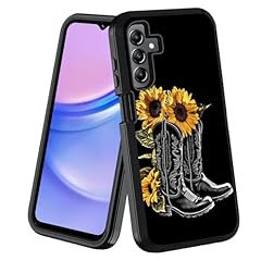 Western Cowboy Boots With Sunflower