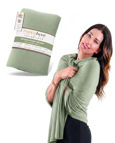 Happyluxe Pashmina Shawl Wraps for Women | USA Made Travel Scarf for Women