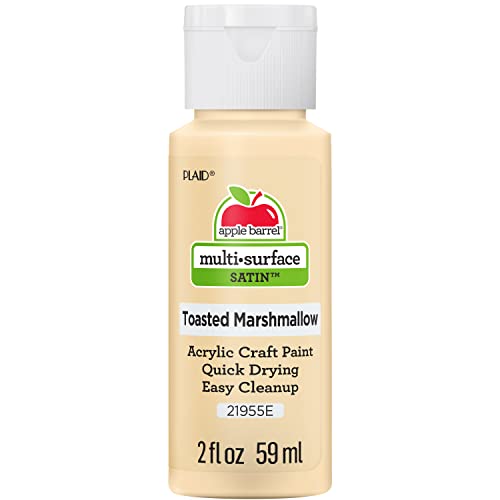 Image of Apple Barrel Multi Surface Acrylic Paint, 2 oz, Toasted Marshmallow 2 Fl Oz