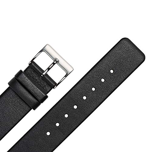 Marburger Orologio Bracciale 14 mm in pelle nera