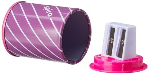 CIS Apontador Lata Spiro - Rosa - Blister com 1 unidade