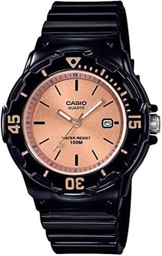 Casio Womens Quartz Watch, Analog Display and Resin Strap