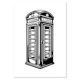Azeeda A4 'Britische Telefonzelle' Poster/Kunstdruck 