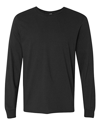 Fruit of the Loom Mens Jersey Long-Sleeve T-Shirt (SFLR) Black m