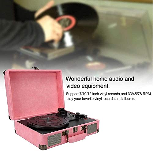 WENQJ Bluetooth Portable Valise Record Player 33/45/78 RPM Record Holder 3 + Speed + Turntable Record Player Turntable… - Les Beatles, Paul McCartney, John Lennon, RIngo Starr, George Harrison WENQJ Bluetooth Portable Valise Record Player 33/45/78 RPM Record Holder 3 + Speed + Turntable Record Player Turntable… – Image 6