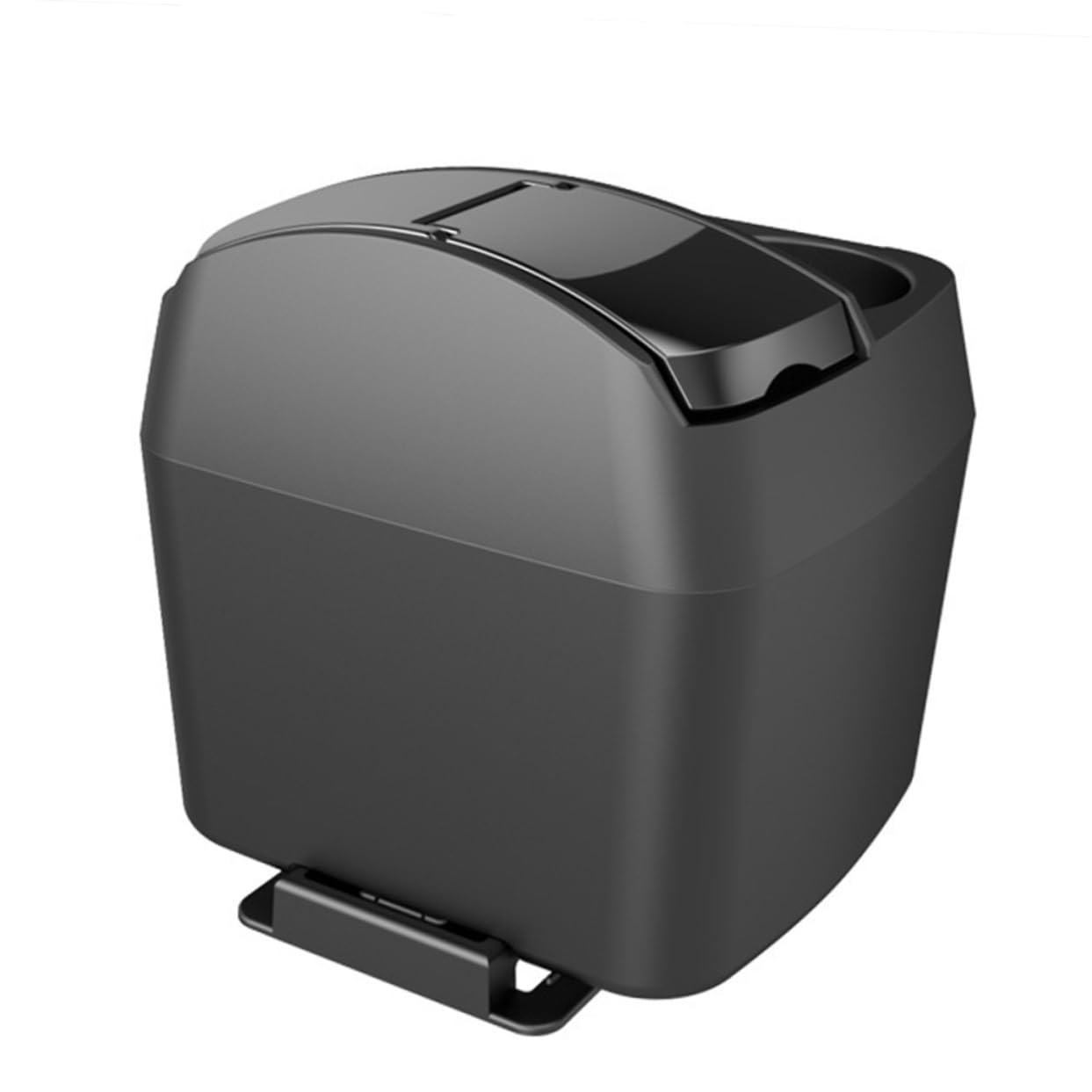 Ciieeo Auto Mülleimer Schwarz mit Verstellbarem Boden aus Abs und Pp