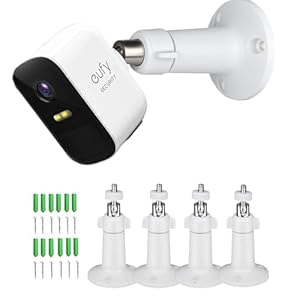 Eufy Kamera Halterung, Wandhalterung für EufyCam 2 Pro/2c Pro/2/2C/E, SoloCam S40, Ring Stick Up Cam, Arlo Pro 4, Arlo Ultra, 360 Grad einstellbare Sicherheitshalterung für innen und außen