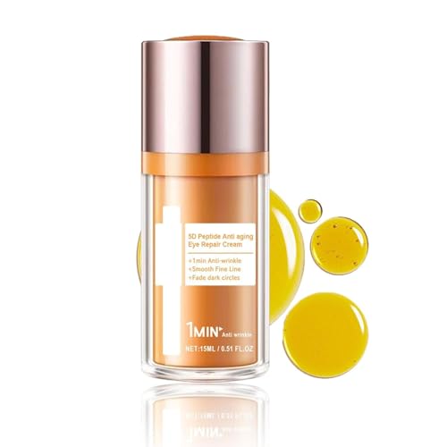 Crema para Contorno de Ojos Papa Feel, Crema Reparadora de Ojos Antiedad con Péptidos 5D Papa Feel, Gel Reafirmante con Péptidos para Ojeras e Hinchazón (1PC)