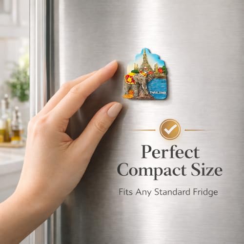 Imán decorativo souvenir de Tailandia para refrigerador miniatura 2