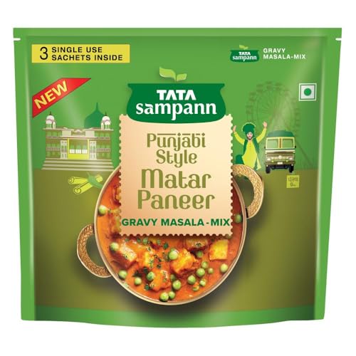 Image of Tata Sampann Punjabi Style Matar Paneer Gravy Masala Mix, 45 g