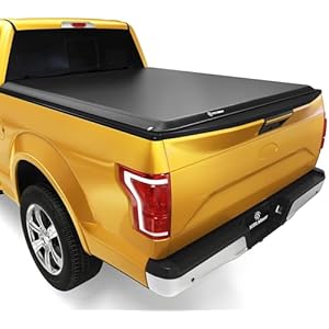 YITAMOTOR Soft Roll Up Truck Bed Tonneau Cover Compatible with 1999-2016 Ford F-250 F-350 F250 F350 Super Duty 8 ft Bed 8' Soft Roll-Up 1999-2016