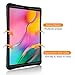 Fintie Silicone Case for Samsung Galaxy Tab A 10.1 2019 Model SM-T510/T515/T517, Honey Comb Series Kids Friendly Light Weight Shock Proof Protective Cover, Black