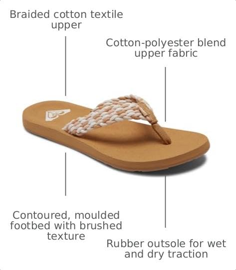 Image of Roxy womens Porto Flip Flop Sandal | Beach Sandals