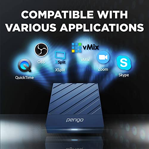 Pengo Dual Hdmi Videosync Game Capture Card [Special] Supports 240Fps Freesync/Vrr Monitor Hdr Pass-Through, 2 Channel Hdmi Input, Video Capture 4K30Fps, 1080P120Fps, Live Stream Pc Games Consoles/Win #TOP3