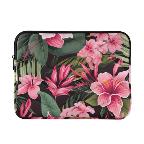 Funda para portátil J JOYSAY Flores tropicales 13-14 pulg miniatura 1