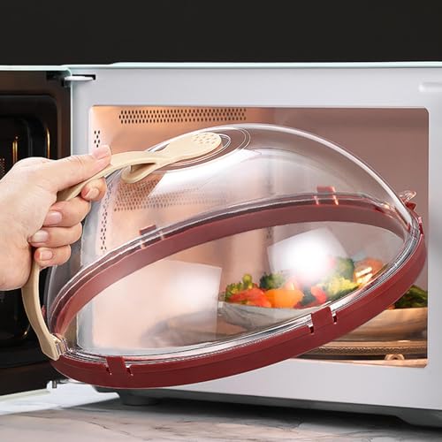 Couvercle alimentaire transparent pour micro-ondes Teksome anti-éclaboussures - 4