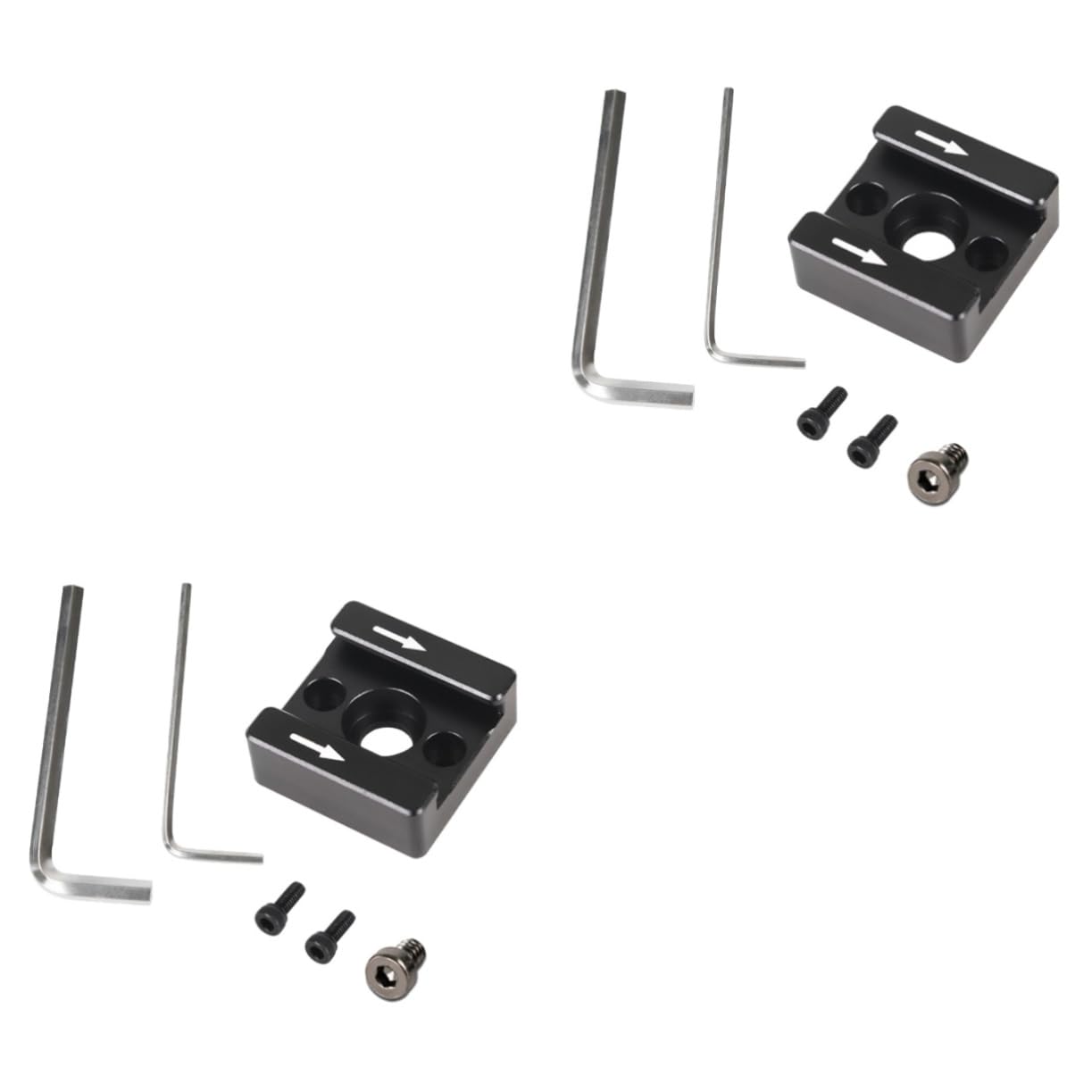 OSALADI 2 Sets Cold Shoe Adapter Bracket Monitor Flash Stand Adapter Bracket for LED Light Bracket for DSLR Flash Shoe Mount Flash Bracket Hot Shoe Adapter Black Aluminum Alloy