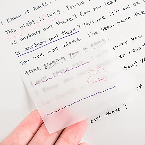 DSXH Translucent Sticky Notes Clear Sticky Notes Pads Waterproof Memo Pads Self Adhesive Removable Transparent Sticky Notes, 3×3", 200/500 Sheets (500 Sheets) Cover