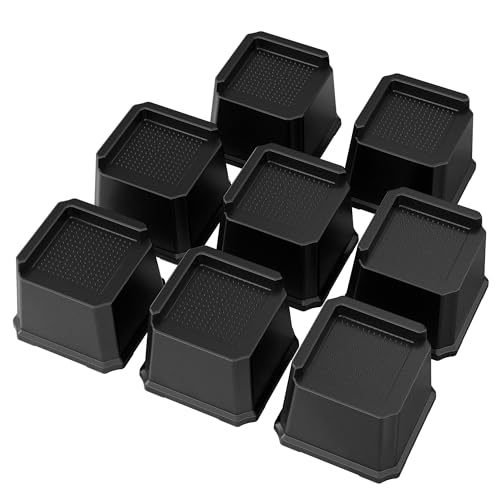 Whynonap Bed Risers 3 Inch Set of 8, Oversized Furniture Risers, Black by Whynonap - Used condition - US$5.99