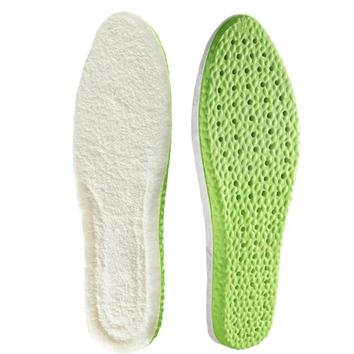 Veeteah: Plantillas térmicas gruesas de pelo | Plantillas de lana para hombres y mujeres | Plantillas gruesas transpirables para zapatos, botas, zapatillas