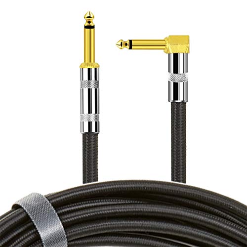 Guitar Cable 10 ft SOLUTEK Real Tone Instrument Cable AMP Cord with Braided